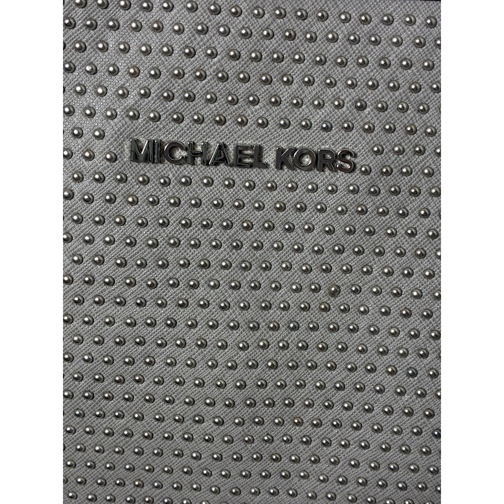 MK Michael Kors Jet Set Micro-Stud Stripe Saffiano Shoulder Bag - Picture 4 of 13